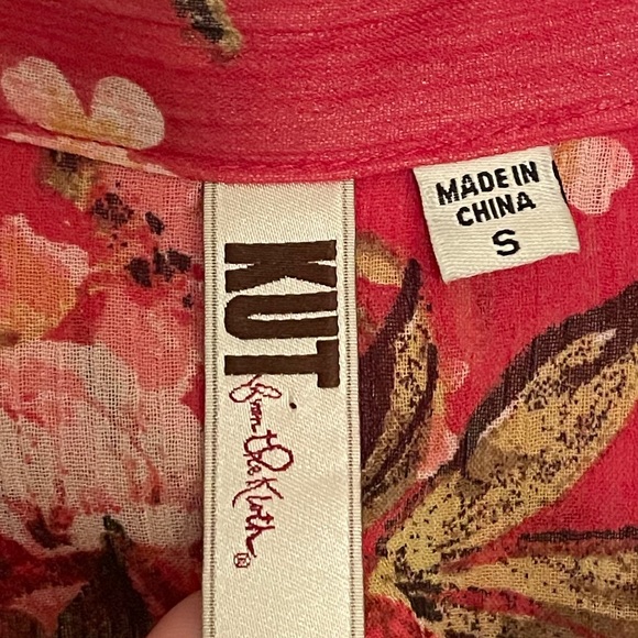 Kut from the kloth sheer floral blouse - Picture 3 of 8